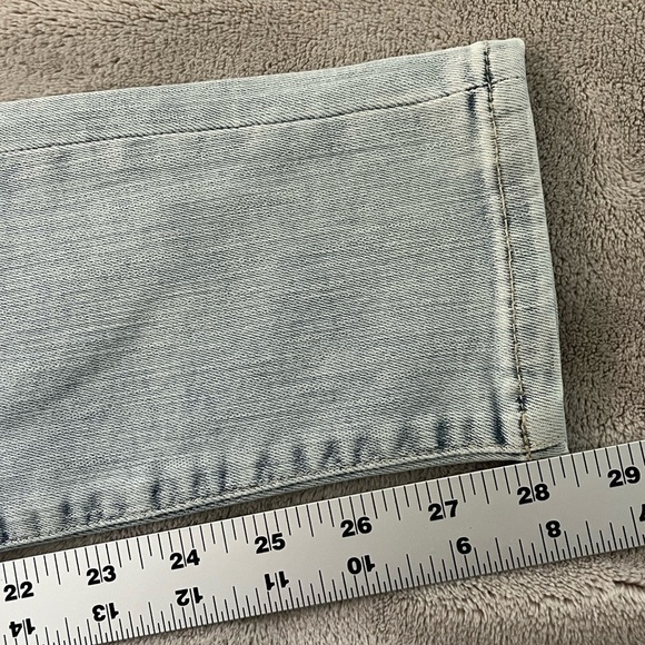 Veronica Beard Maera High Rise Skinny Jeans Size 24 Exposed Button Fly Sky Wash - Picture 15 of 15